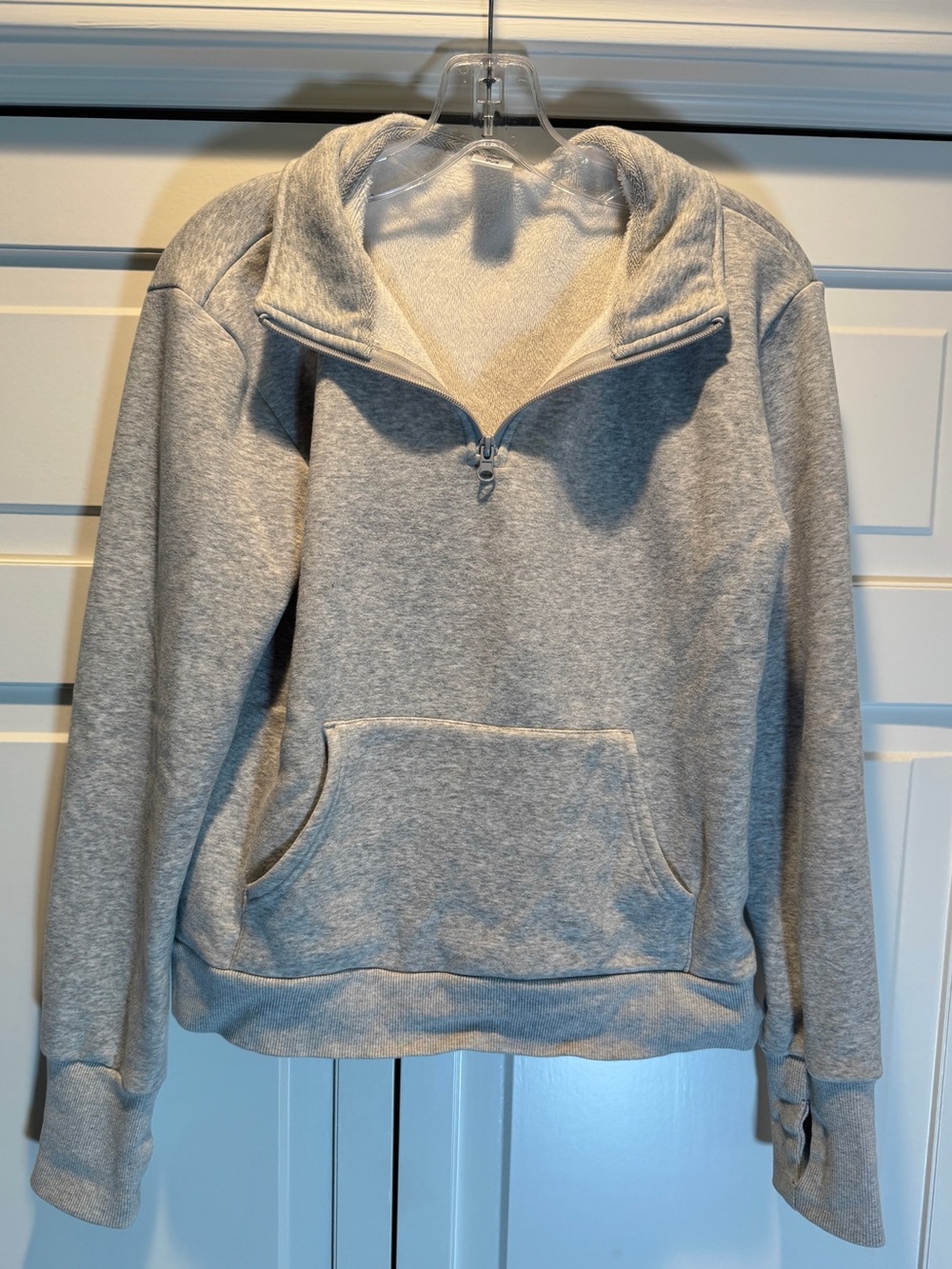Senita Hailey Classic Half Zip Pullover - Gray